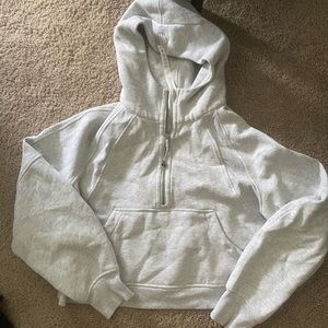 Lululemon scuba cropped 1/4 hoodie M/L